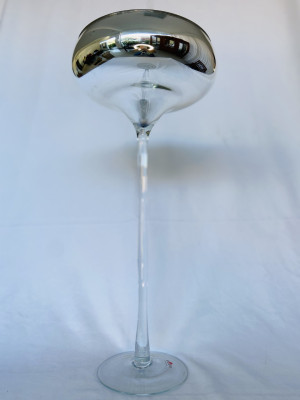 COMPOTEIRA PÉ ALTO PRATA (G) - LOCAÇÃO 